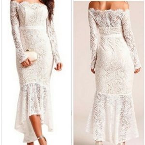 Beautiful New L’Atiste White Lace Dress ♥️♥️